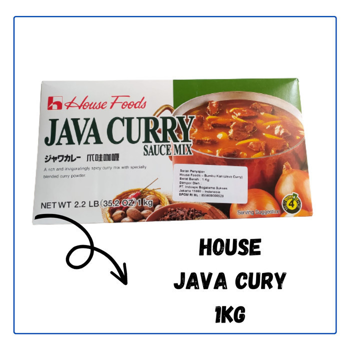 

Java Curry Sauce Mix 1Kg Japan / House Foods Bumbu Kari Jepang 1 Kg