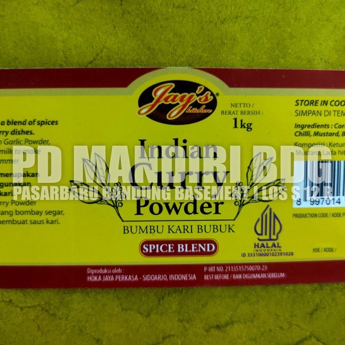 

Jay'S Indian Curry Powder 1 Kg