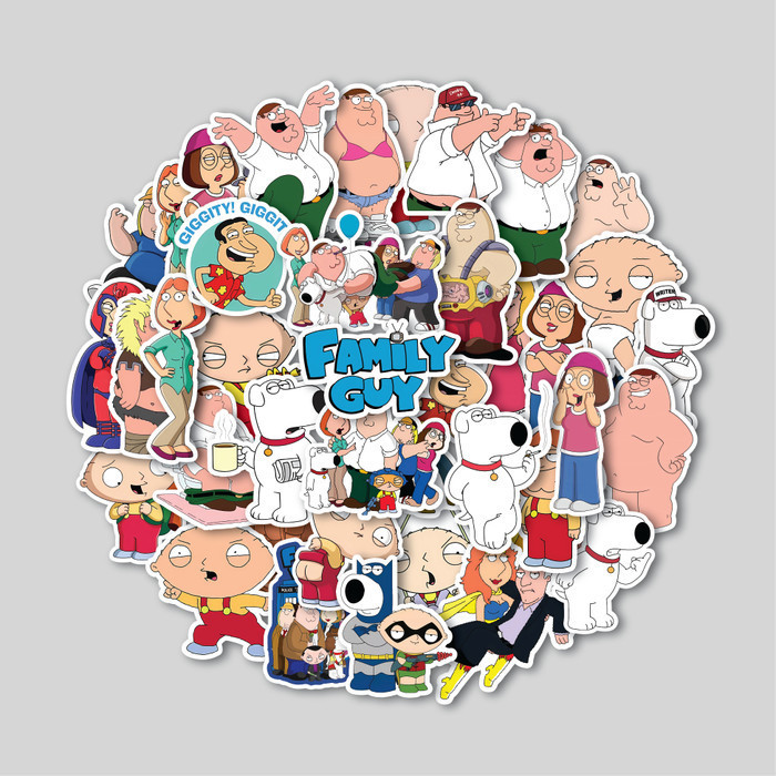 

Sticker Pack Family Guy Sticker Tumbler Stiker Laptop Koper Helm