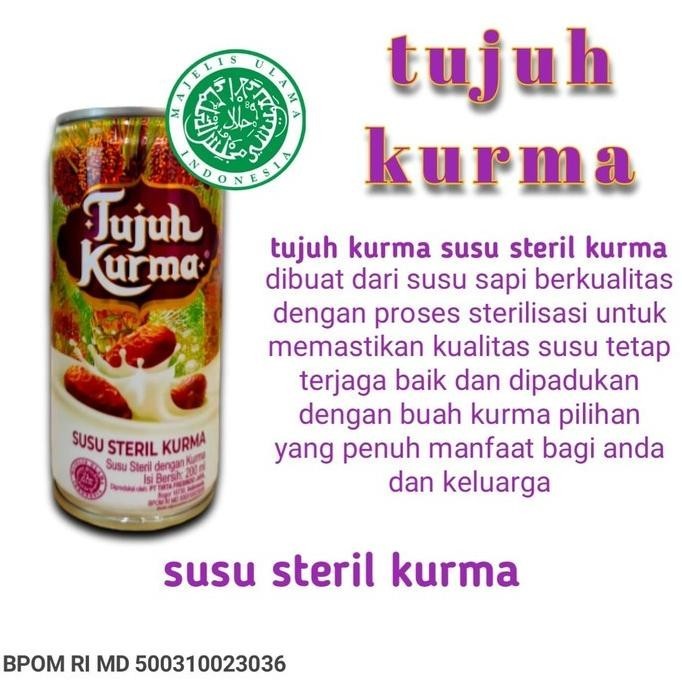 

TERMURAH....!!!!! TUJUH KURMA SUSU STERIL - 200ml (1Dus isi 12pcs) OS17