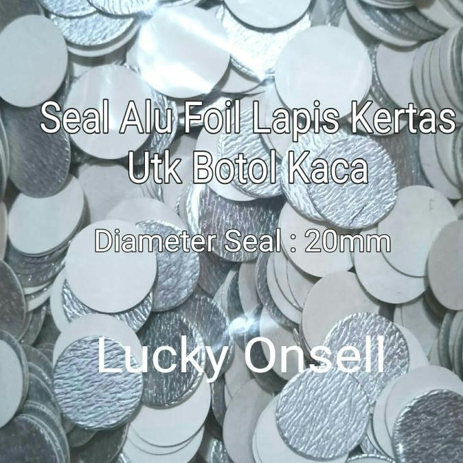 1000Pcs Seal Kaca 20Mm - Seal Alu Foil Lapis Kertas Untuk Botol Kaca