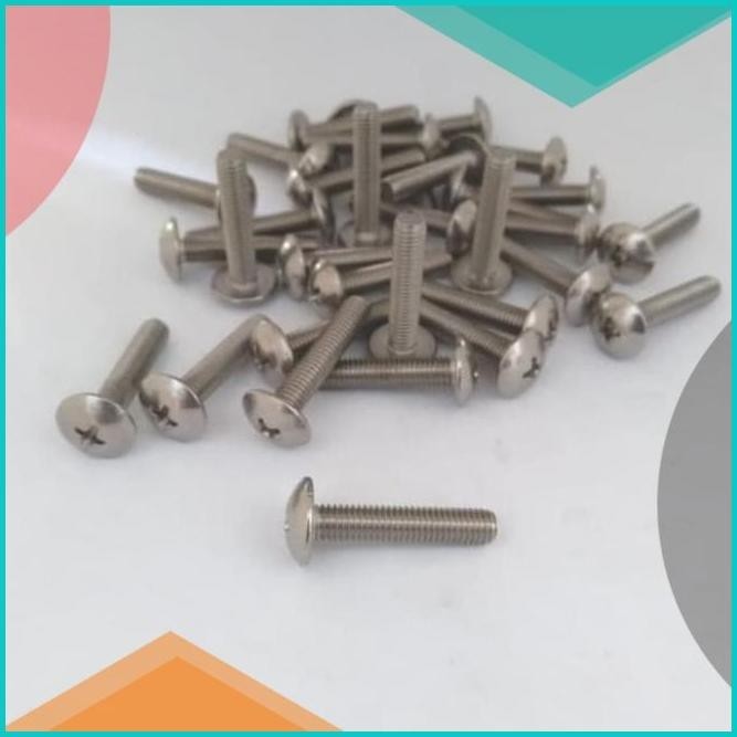 Baut Visor Tameng Nmax putih 19F3B2024 suku cadang