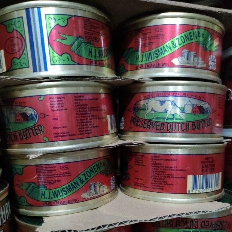 

READYYY KIRIM >> BUTTER WISJMAN/WISMAN KEMASAN KALENG 200GR