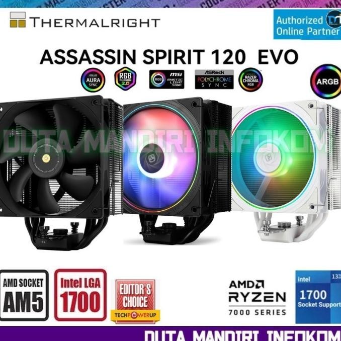 THERMALRIGHT ASSASSIN SPIRIT 120 EVO DARK I ARGB - AIR CPU COOLER