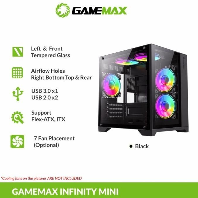 GAMEMAX GAMEMAX INFINITY MINI MATX GAMING CASE