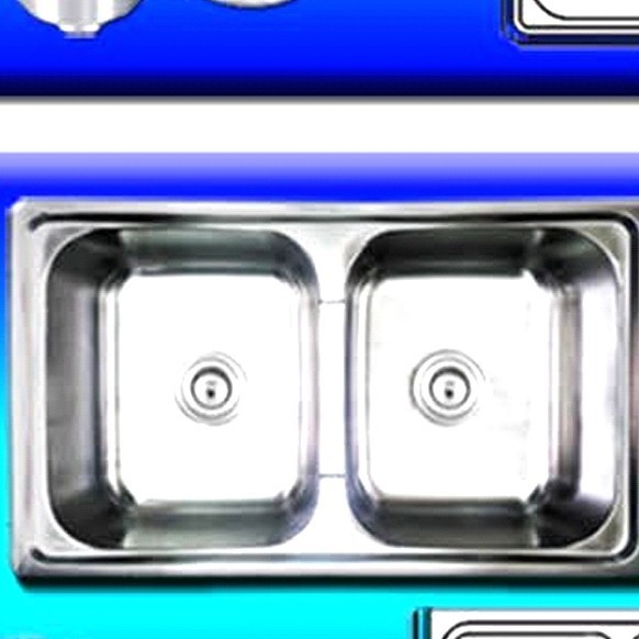 NEW SERIES KITCHEN SINK TRISINK T8047B BAK CUCI PIRING 2 LUBANG DALAM STAINLESS QUALITY ORIGINAL