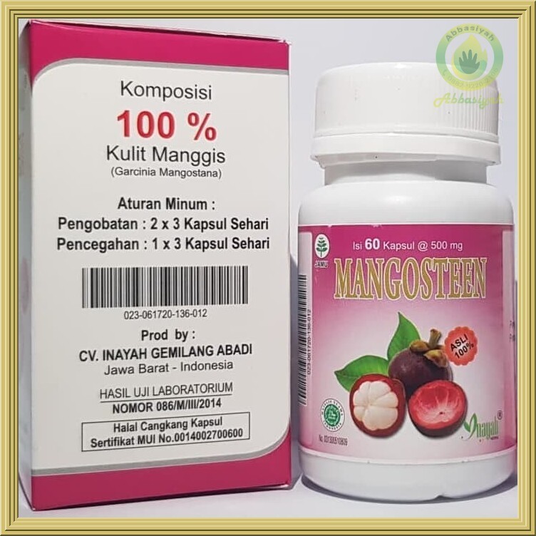 MANGOSTEEN Kapsul Kulit Manggis Inayah Isi 60Kapsul