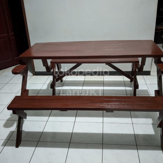 kursi & meja lipat, bangku kayu jati untuk cafe , kursi taman lipat