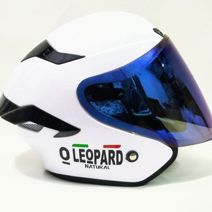 PAKET GANTENG HELM ARL TT COURSE MOTIF LEOPARD SINGLE VISOR SNI.