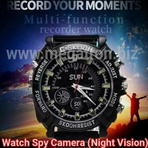 Watch Spy Camera - Kamera Tersembunyi model Jam Tangan (Night Vision)