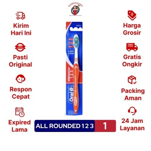 Sikat Gigi Oral B All Rounder 123 S40 1's