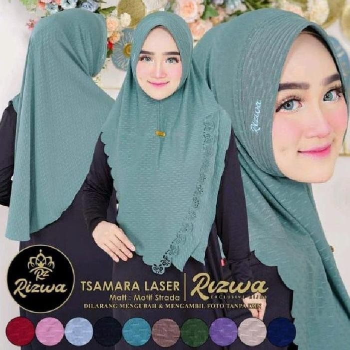 CR - Jilbab Instan Laser Cuting Tsamara By Rizwa TERLARIS