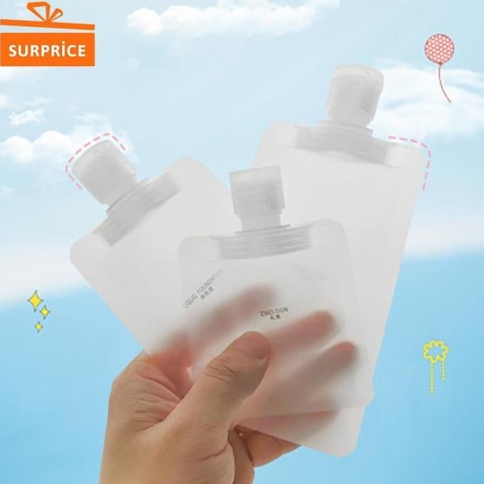 Skincare Kantong Plastik Kemasan Lotion / Travel Pouch Wadah Kosmetik Skincare