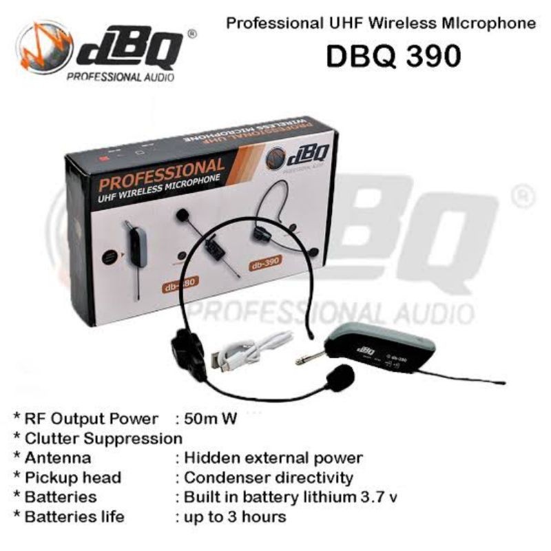 MIC Wireless Clip On Bando DBQ DB 390