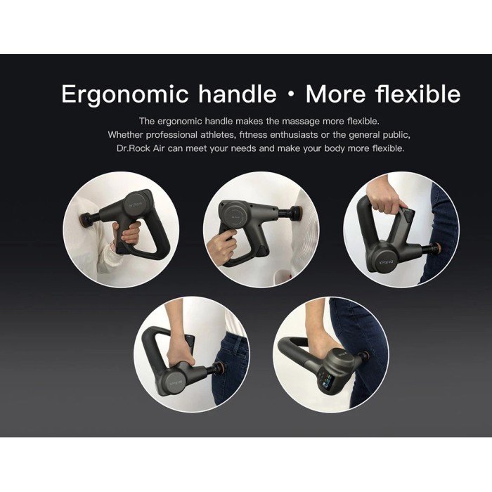 Zikko Dr Rock Air Massage Gun Bian Stone Far Infrared - Grey