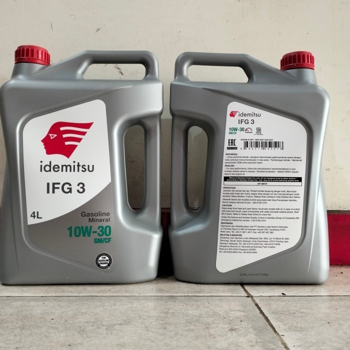 OLI MESIN MOBIL IDEMITSU 4L 10W/30 10/30 10W30 10W-30 10-30 SM/CF