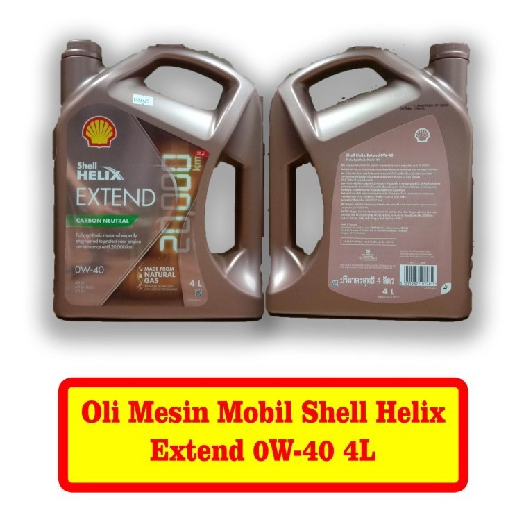 OLI SHELL MESIN MOBIL HELIX EXTEND 0W-40 4L 56625
