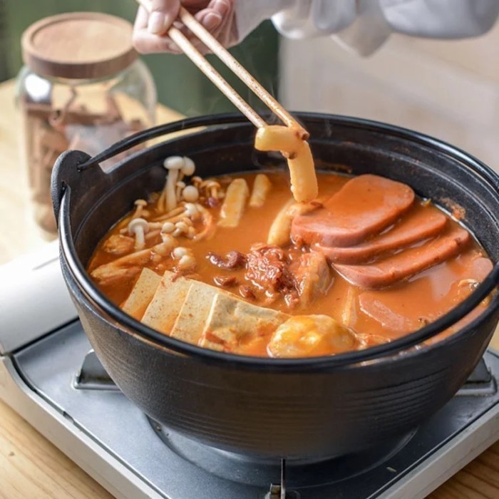 Cast Iron Hotpot Bowl 28,5 Cm Panci Shabu Suki Kuah Korean Food Rare