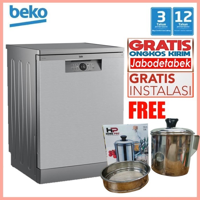 Beko Dishwasher Mesin Cuci Piring / Mesin Pencuci Piring Bdfn26430X Original Dan Terpercaya