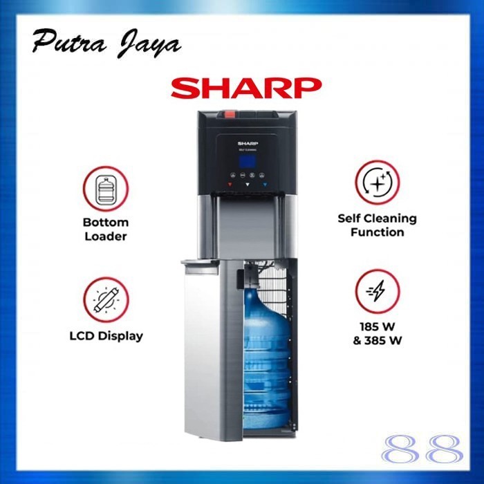 Sharp Dispenser Galon Bawah Swd-75Ehl-Sl / Swd75Ehl