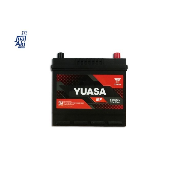 Yuasa Mf 55D23L 12V 60Ah Aki Kering Mobil Maintenance Free