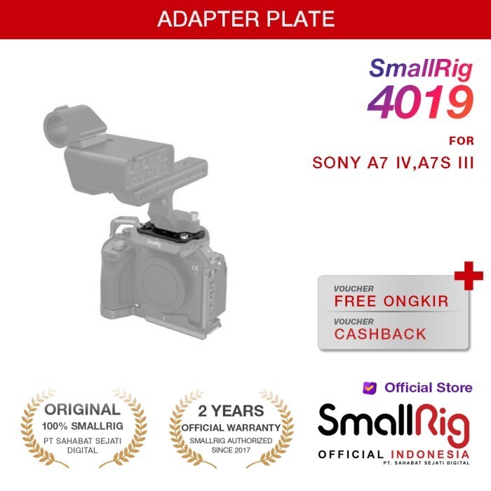 Smallrig Sony Fx30 Fx3 Xlr Anti Twist Handle Adapter Plate 4019