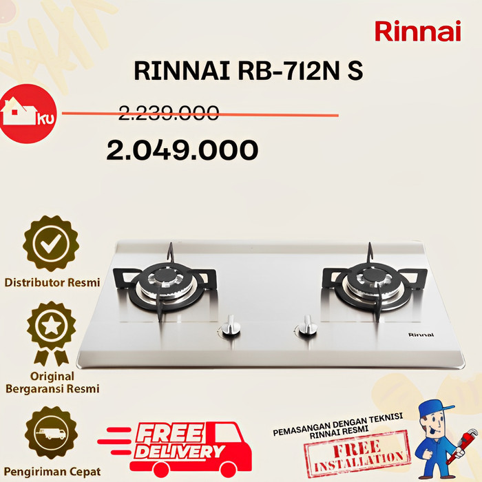 Kompor Rinnai Rb-712N (S)