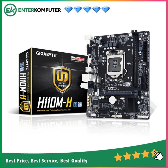 Gigabyte Ga-H110M-H (Lga1151, H110, Ddr4)