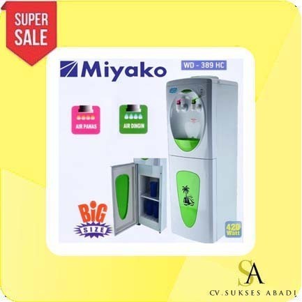 Miyako Standing Dispenser Wd-389 Hc Dispenser Galon Atas Panas Dingin