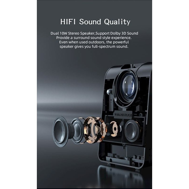 New Smart Mini Ezzrale Ezh5 Android Bluetooth Speaker Projector Ori Termurah Terlaris Promo