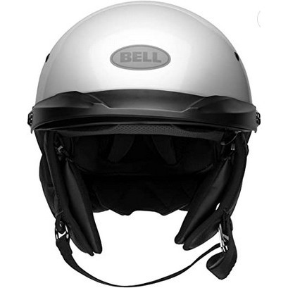 Bell Pitt Boss White Helm Retro Helm Classic Helm Half Face