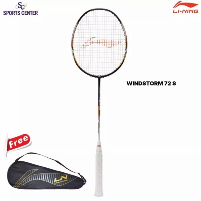 New Raket Badminton Lining Windstorm 72 S Blue / Pink