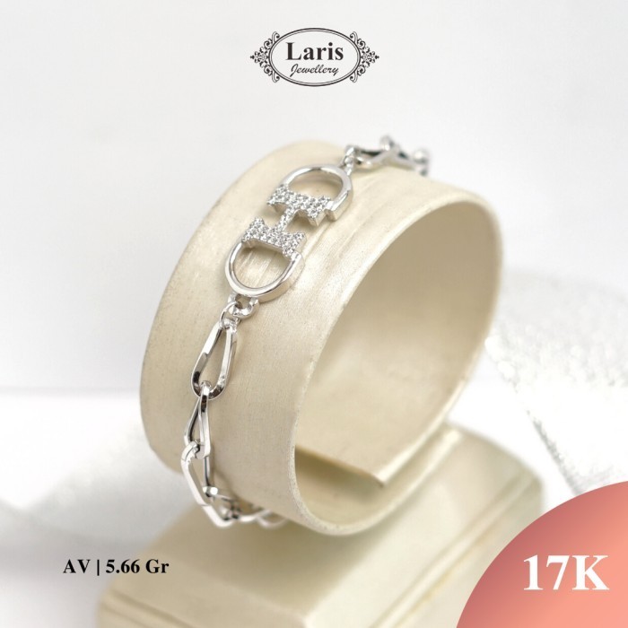 Gelang Emas Putih Rantai Hermes Termurah Terlaris Promo