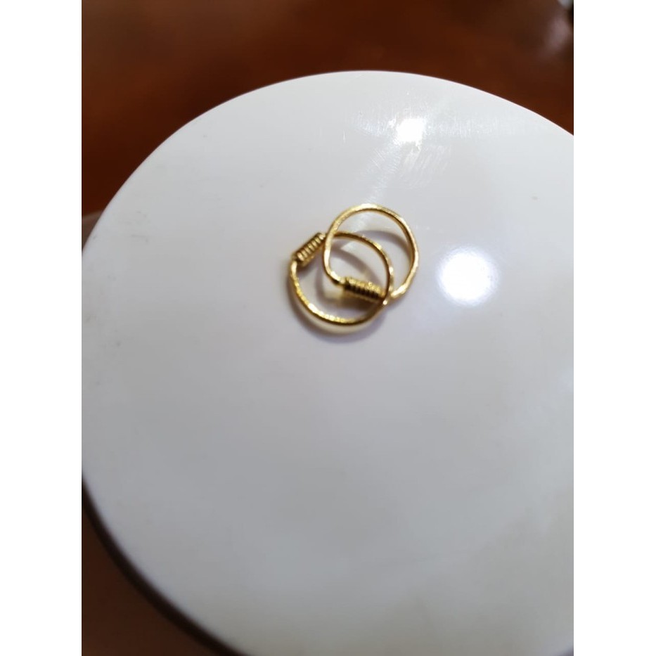 Anting Baby / Bayi Emas 24K Berat 0.5 Gram Termurah Terlaris Promo