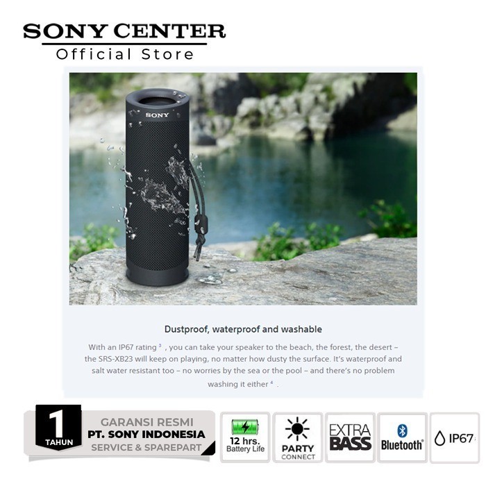 Sony Srs-Xb23 Extra Bass Bluetooth Speaker / Srs Xb23 / Srsxb23