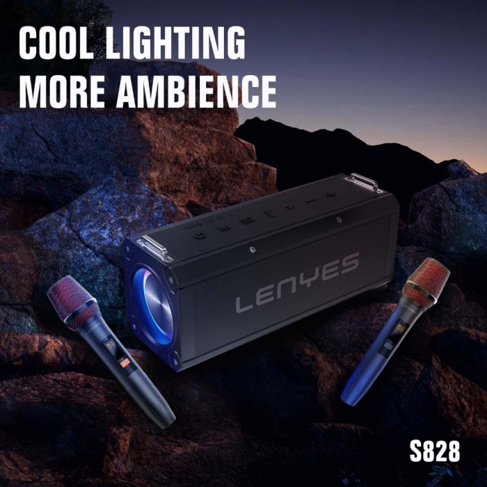 Myroots X Lenyes S828 120W Ktv Wireless Speaker + Microphone Karaoke