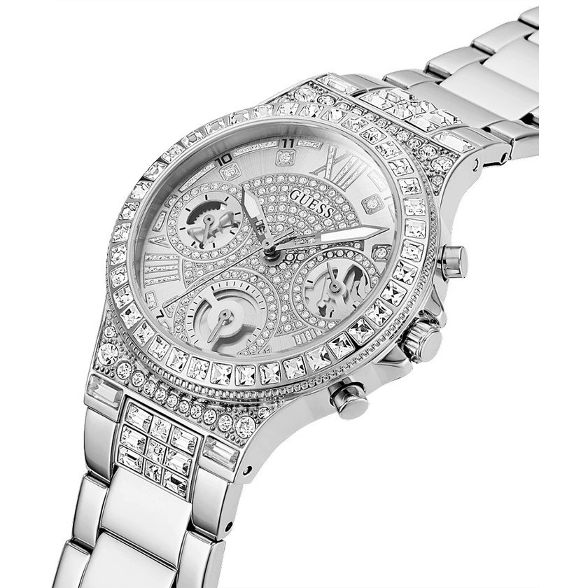 Guess Gw0320L1 Original Moonlight Jam Tangan Wanita Analog Silver