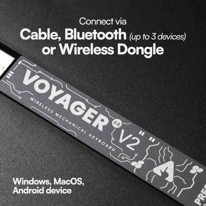 Voyager68 V2 65% 67-Key Mechanical Keyboard By Press Play