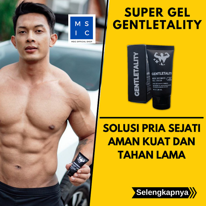 GENTLETALITY GEL - PEMBESAR PENGUAT VITALITAS PRIA DEWASA ORI BPOM COD