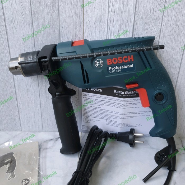 TERBARU - Bor Beton 13mm Bosch GSB 550 Impact Drill Bosch GSB550 Bor 13mm Bosch