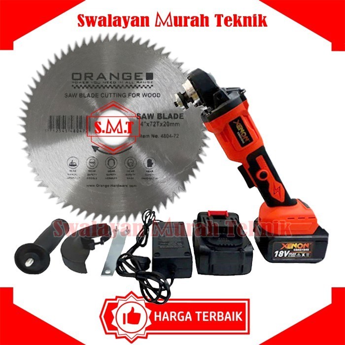 XENON CDAG1845 GERINDA BATERAI BRUSHLESS CORDLESS ANGLE GRINDER