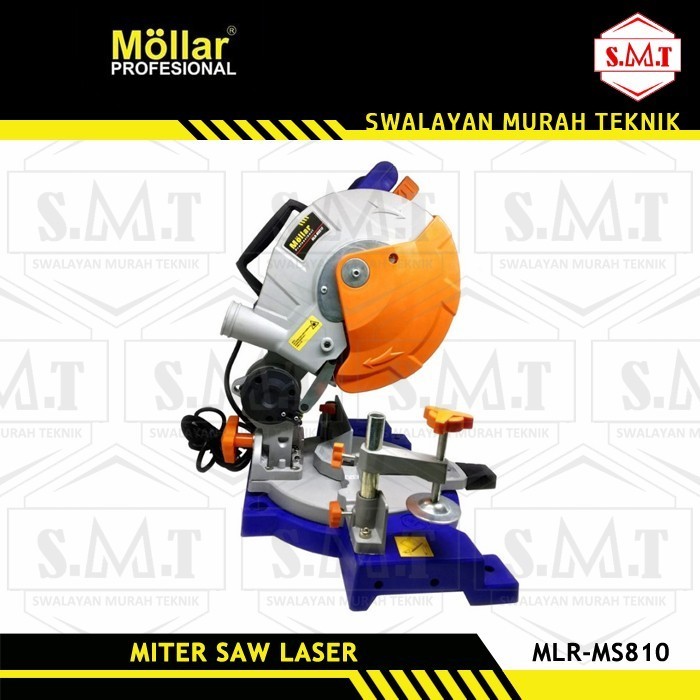 Gergaji Pigura 7" Mitre saw Laser Mollar MS810L Miter Saw Aluminium