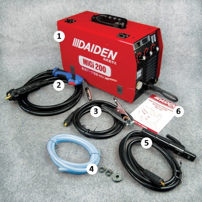 Mesin Las Listrik Daiden Migi 200 / Inverter Welding
