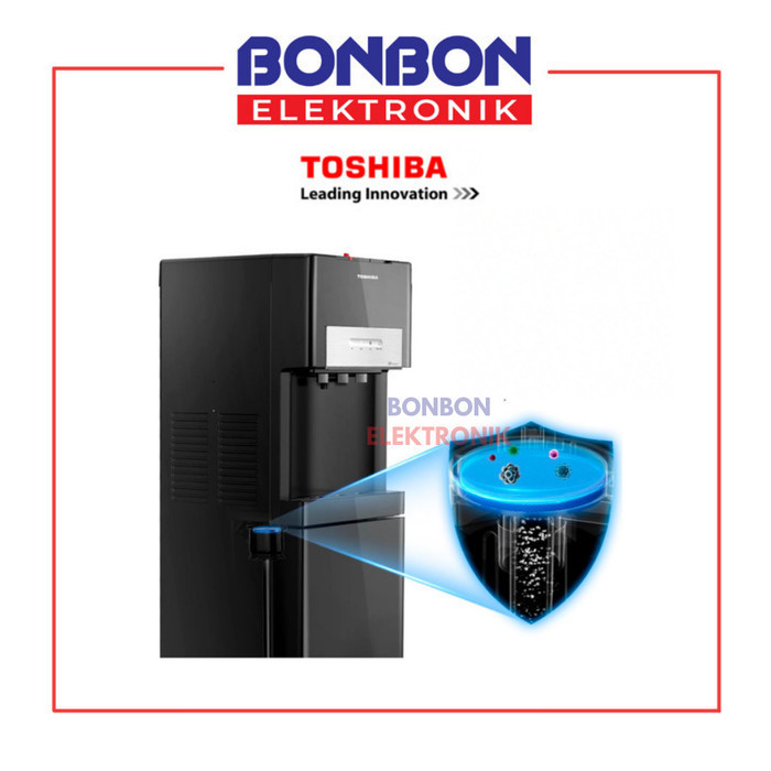 Toshiba Dispenser Galon Bawah + Uv Rwf-W2035Uvbid(K) / Rwfw 2035 Uvbid