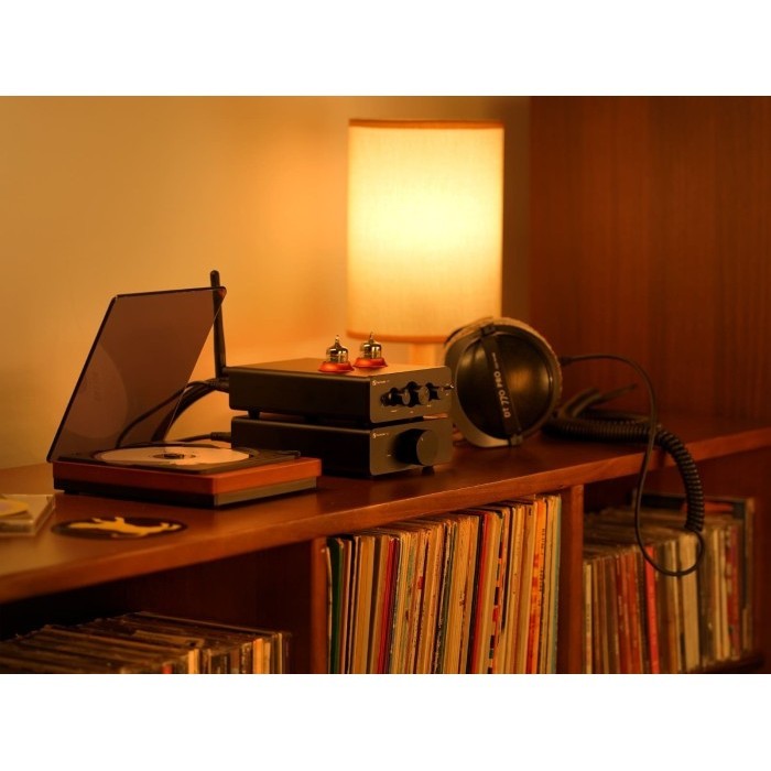 Preamplifier Fosi Audio P3 True Tube - Preamplifier / Headphone Amplifier Hybrid Hitam