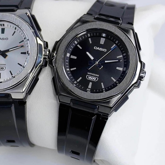 Casio Lwa-300Hb-1Evdf Jam Tangan Wanita Analog Hitam Lwa300Hb