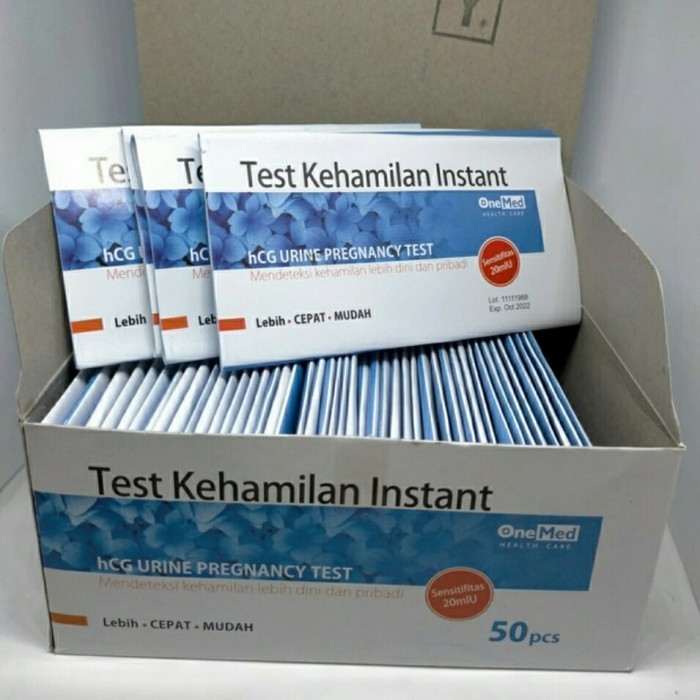 TEST PACK KEHAMILAN 1 BOX - TESPEK ONEMED ISI 50PCS (TESTPACK HAMIL)