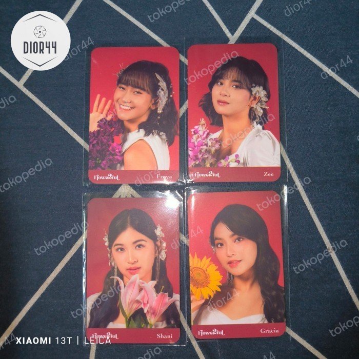 Photocard Jkt48 Flowerful Official Freya Zee Shani Gracia