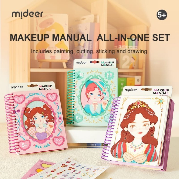 

Mideer Make Up Manual Drawing Colouring Make Up Anak Art Craft