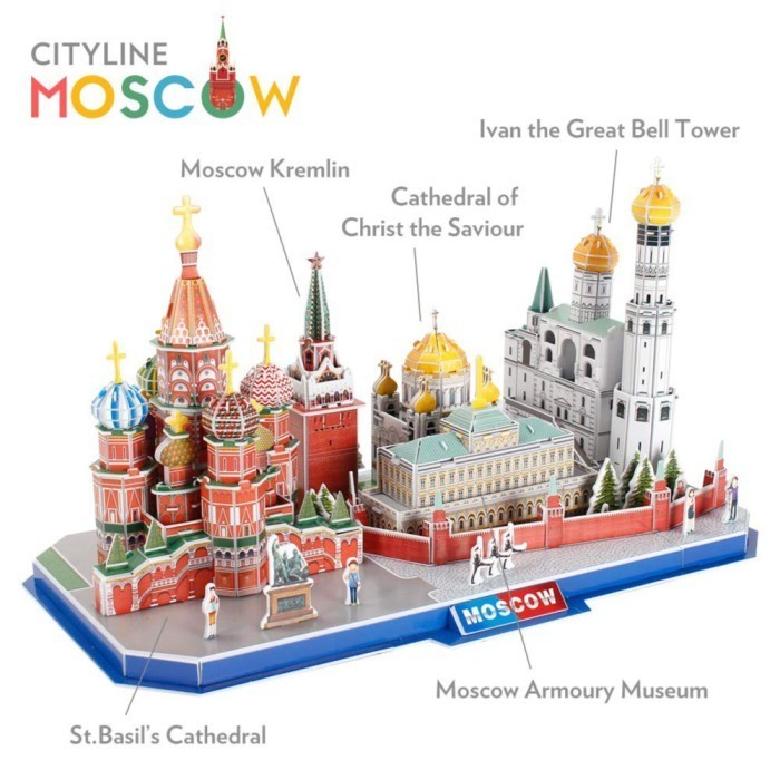 

Cubicfun Cityline Moscow - Cubic Fun - Koleksi Pajangan Rumah - Diy